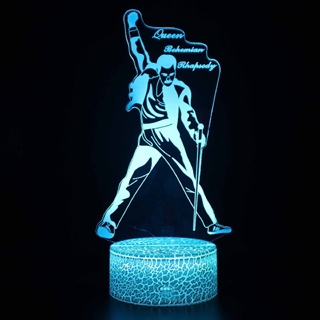 Freddie Mercury 3D lampe